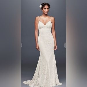Galina Low back soft lace wedding dress